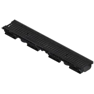 Kit rigola PP BASE LN100 Hext.60 gratar FONTA fante structural C250 1000x156x60 (0800602030311)