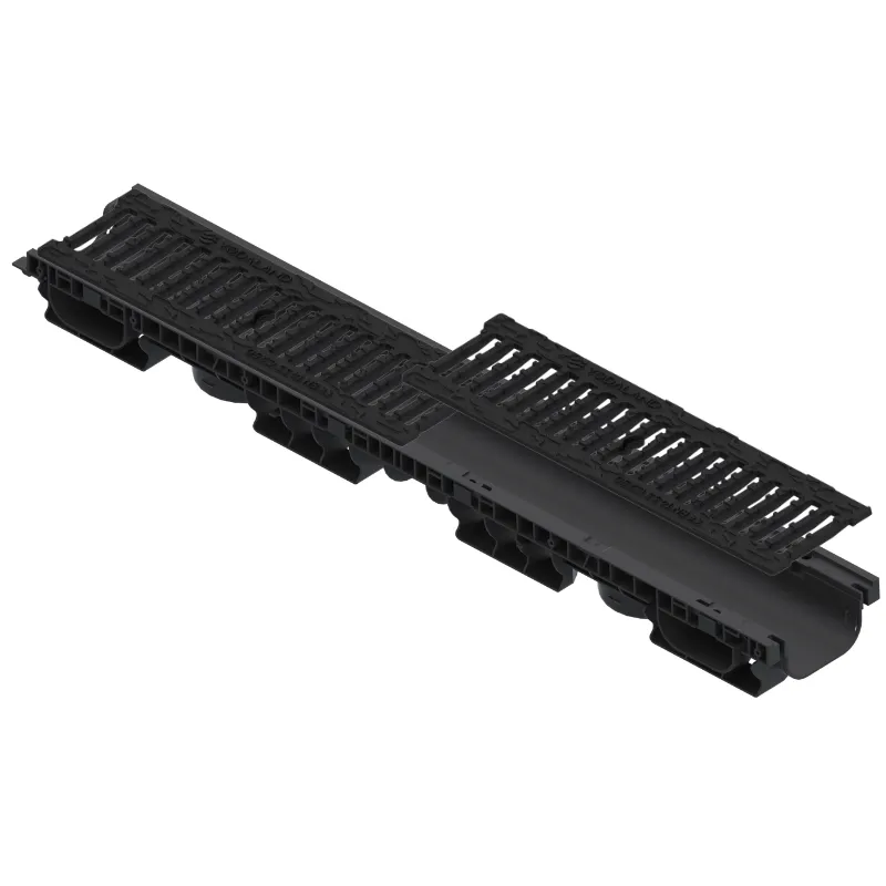 Kit rigola PP BASE LN100 Hext.80 gratar FONTA fante structural C250 1000x156x80 (0800802030311)