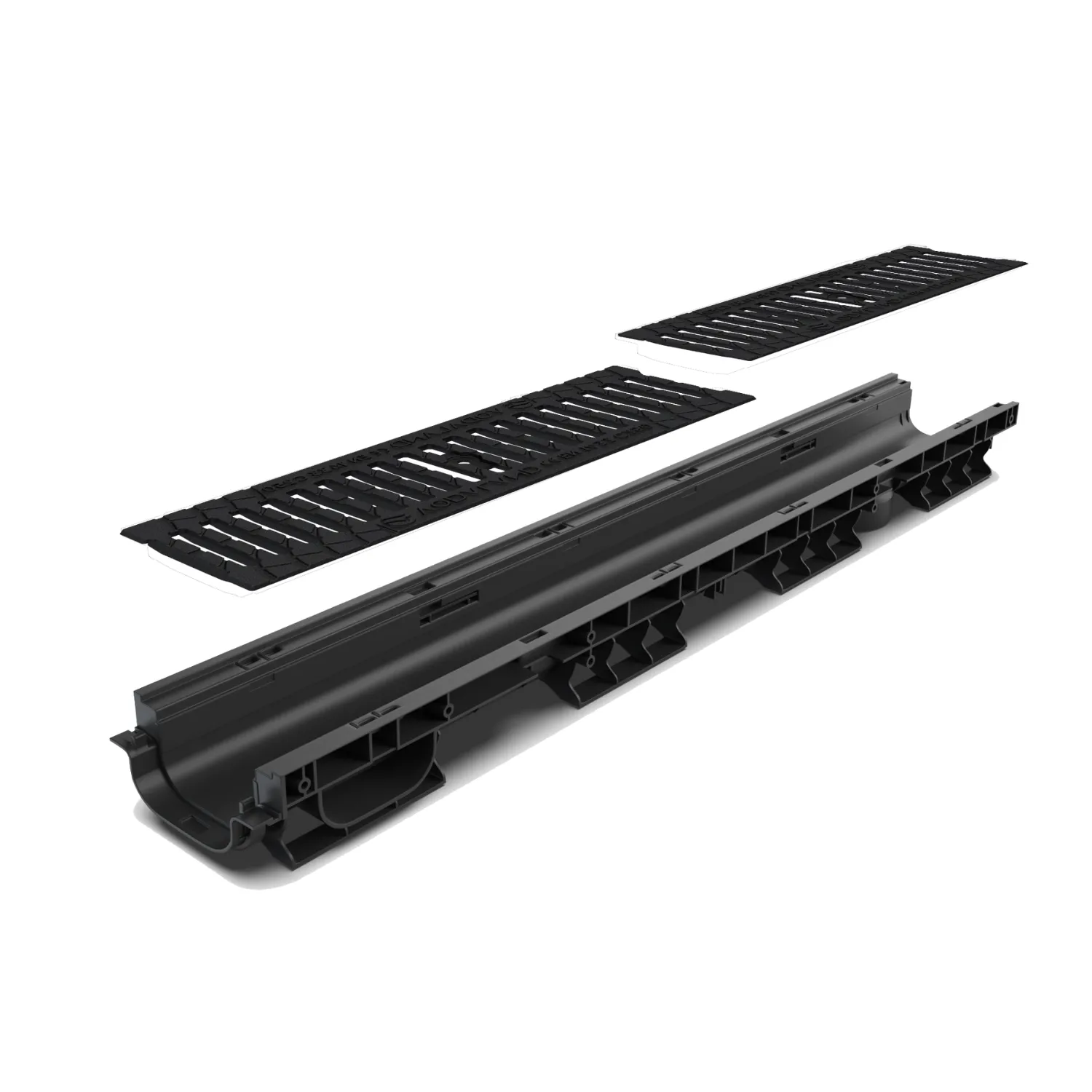 Kit rigola PP BASE LN100 Hext.80 gratar FONTA fante drop structural C250 1000x156x80 (080080203034)