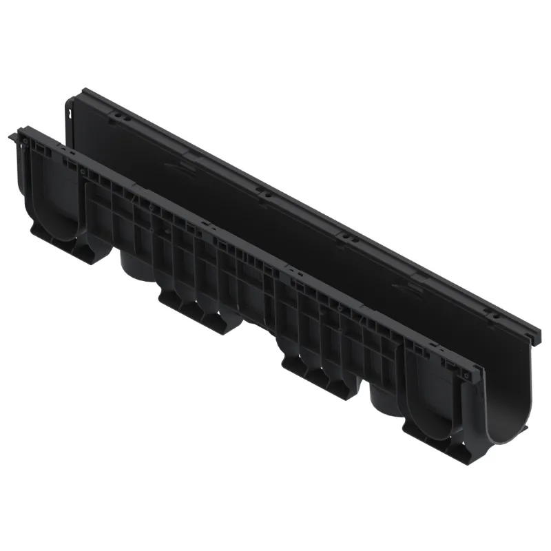 Kit rigola PP BASE LN100 Hext.150 gratar FONTA fante structural C250 1000x156x150 (0801502030311)