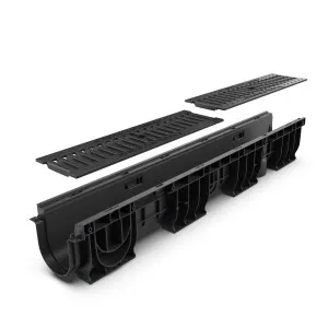 Kit rigola PP BASE LN100 Hext.150 gratar FONTA clasica C250 1000x156x150 (080150283031)