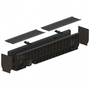 Kit rigola PP BASE LN100 Hext.200 gratar PP in fante A15 1000x160x200 (08040208019) 