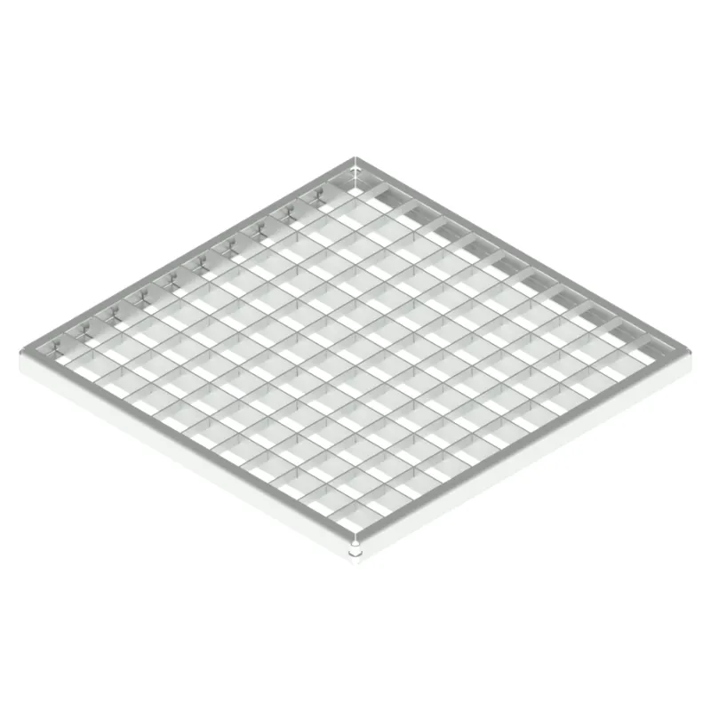 Kit camin PP BASE patrat negru gratar grila OZ A15 400x400 si cos parafrunzar (0847013420)