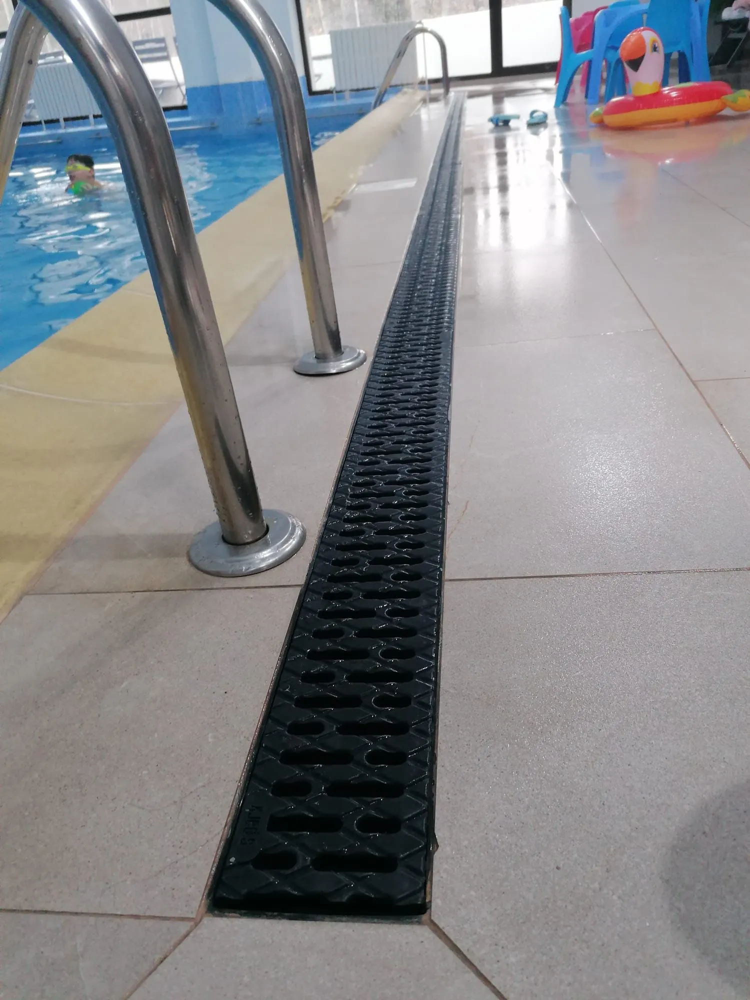 Kit rigola PP EASY 2 LN100 Hext.70 gratar PP Negru A15 1000x125x70 (08818-N)