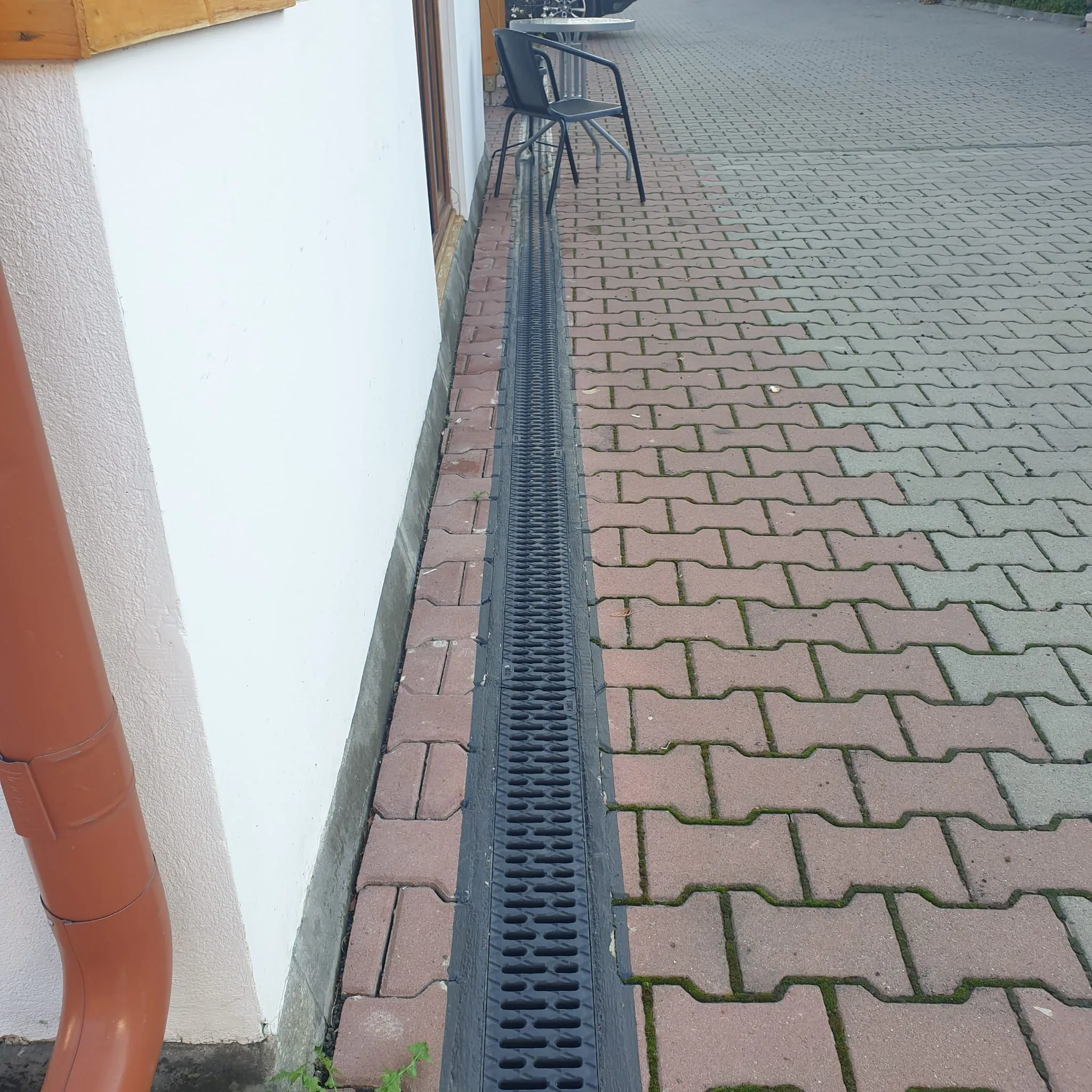 Kit rigola PP EASY 2 LN100 Hext.70 gratar PP Negru A15 1000x125x70 (08818-N)