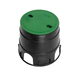 Cutie PP rotunda pentru VALVE TERRA D240 negru+verde 300x250 (2071000)