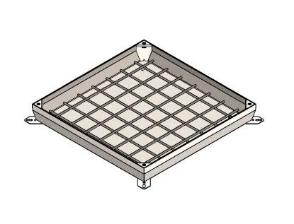Capac OZ URBAN UNIFILL ASCUNS patrat 790x790 PL.700x700 Hext.100 Hin.62 cu inchizator B125 (30417.10-3)