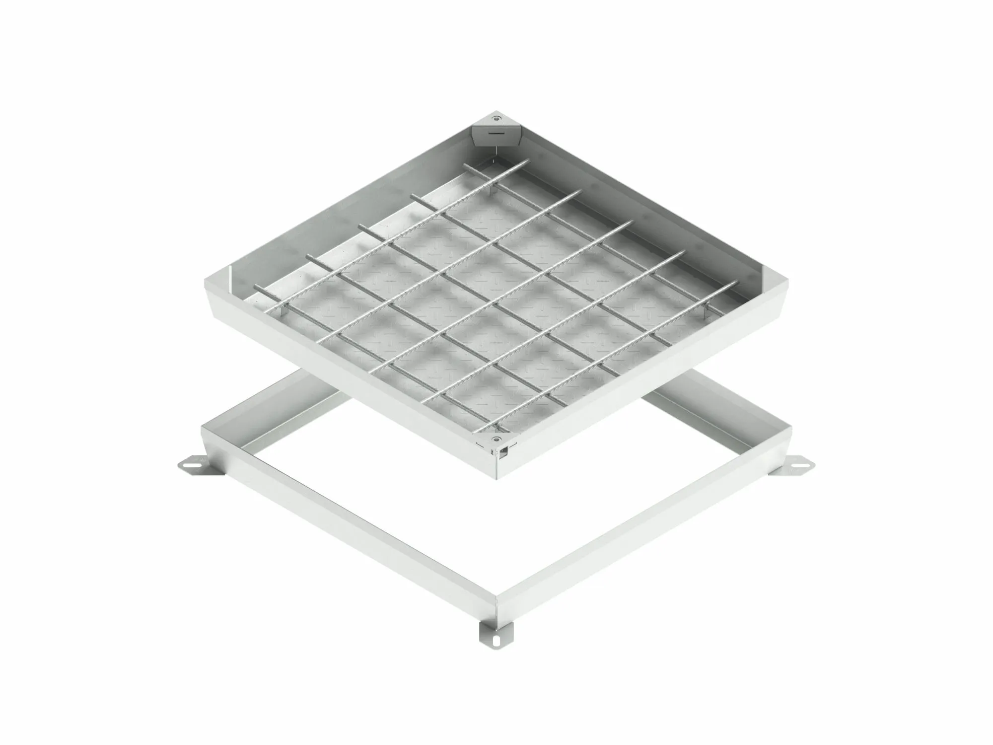 Capac OZ URBAN UNIFILL ASCUNS patrat 780x780 PL.700x700 Hext.80 Hin.42 cu inchizator B125 (30417.8-3)