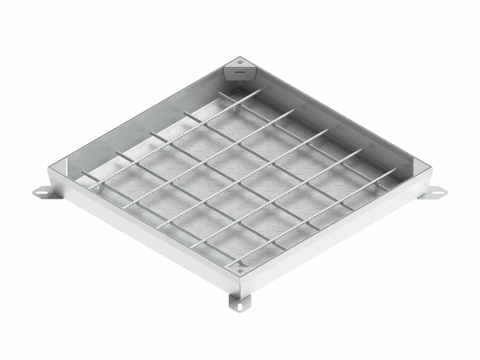 Capac OZ URBAN UNIFILL ASCUNS patrat 990x990 PL.900x900 Hext.100 Hin.62 cu inchizator B125 (30419.10-3)