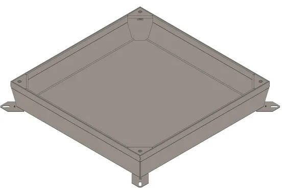 Capac OZ URBAN UNIFILL ASCUNS patrat 760x760 PL.600x600 Hext.130 cu garnitura D400 (31416.13-51)