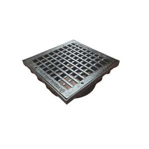 Kit gratar Fonta PIPE BASE 400x400 cu rama pt teava DN315 C250 403x403x150 (3348434403-20F)