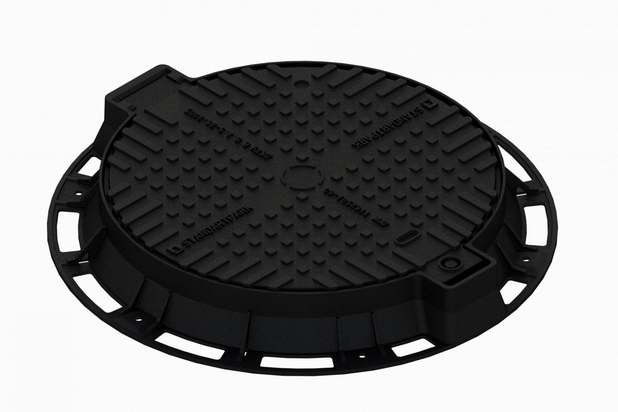 Capac FONTA URBAN rotund D.700 PL.550 Hext.65 EUROPE cu inchizator B125 (35257-35W)