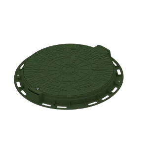 Capac PP URBAN Verde rotund necarosabil D.800 PL.600 Hext.80 cu inchizator A15 (35288-22)