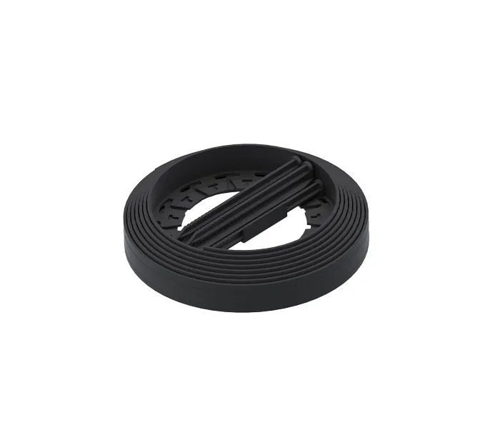Kit Bordura de gradina PE TERRA NewFixLight Negru cu ancore (8 buc) si conectori (2 buc) H38mm x L6m (8260404.8-BK)