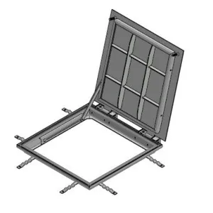 Capac OZ URBAN Access patrat 600x634 PL.500x500 Hext.55 pietonal cu garnitura ETANS A15 (916215)