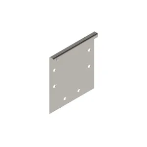 Placa de capat INOX STAINLESS tip A pentru rigola LN100 160x117x15 (992301)