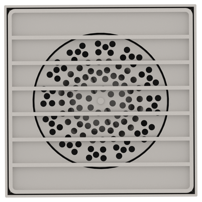 Sifon INOX STAINLESS 150x150 gratar fante iesire verticala DN110 M125 150x150x130 (993104-4)