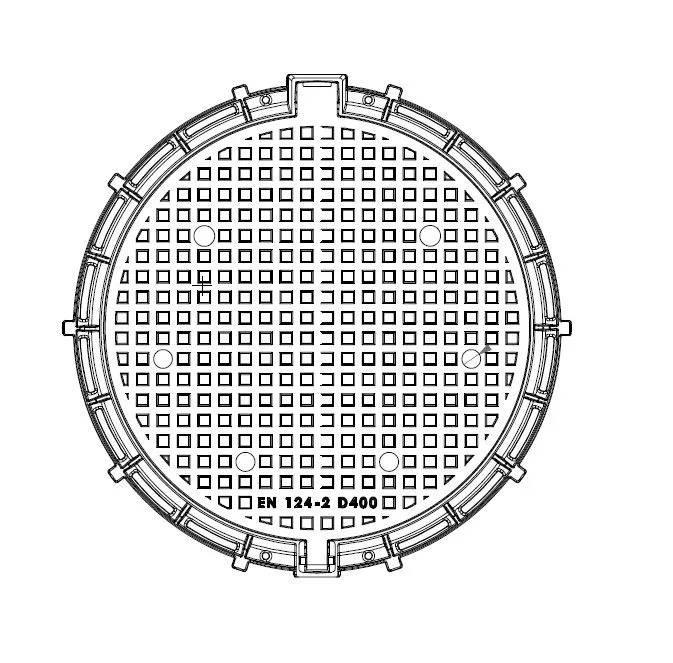 Capac FONTA URBAN rotund D.990 PL.800 Hext.110 VENTILAT D400 (998011FDV)