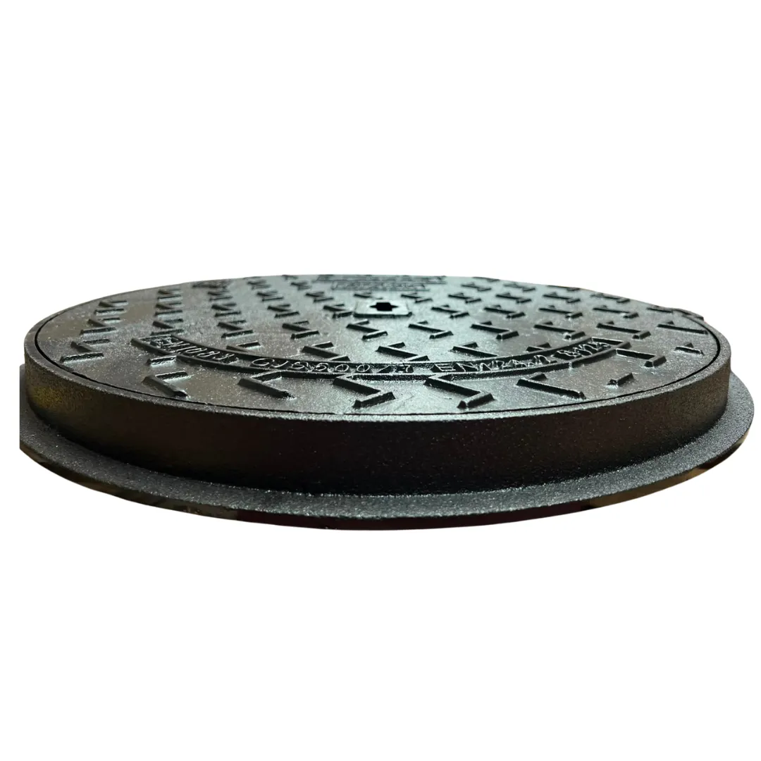 Capac FONTA URBAN rotund D.500 PL.420 Hext.35 cu inchizator B125 cu inscriptia DZ DIA500 (DZ B125 DIA500)