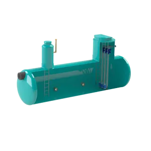 Model Rezervor statie de pompare GRP PBase instalatie hidraulica pompe montaj in camera umeda (RSPV-Model-PS)