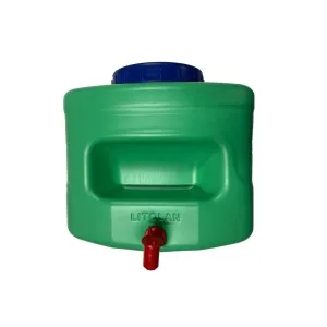 Rezervor PE TERRA cu robinet pt curte/gradina/camping 10 L (verde) (SP10-424)