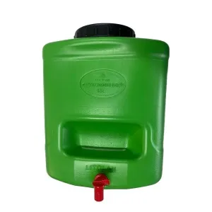 Rezervor PE TERRA cu robinet pt curte/gradina/camping 15 L (verde) (SP15-424)